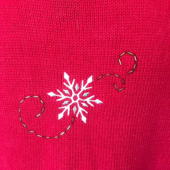 Christmas Vest Designers Originals Joy Snowflake - Picture 6 of 8